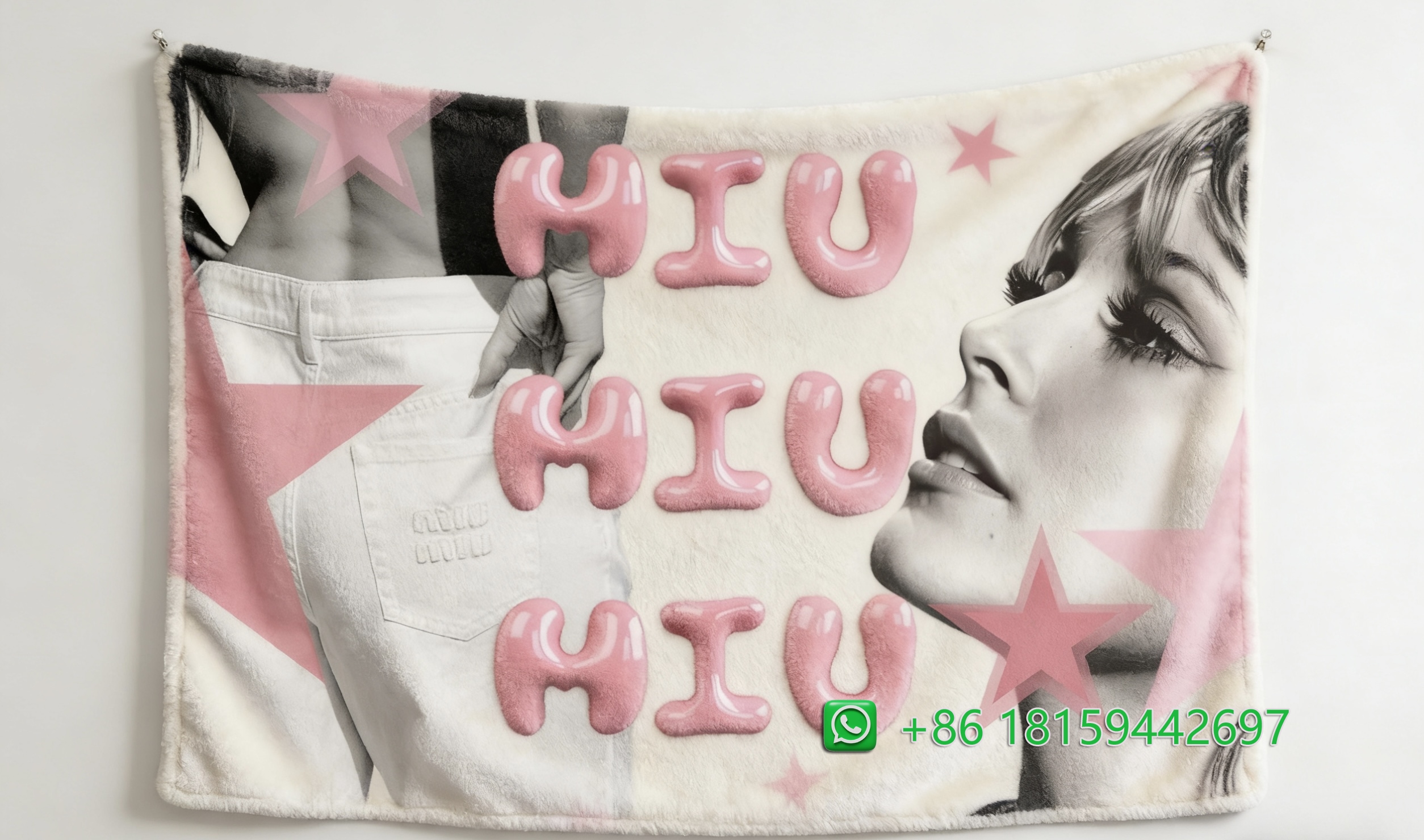 Miumiu Throw Blankets